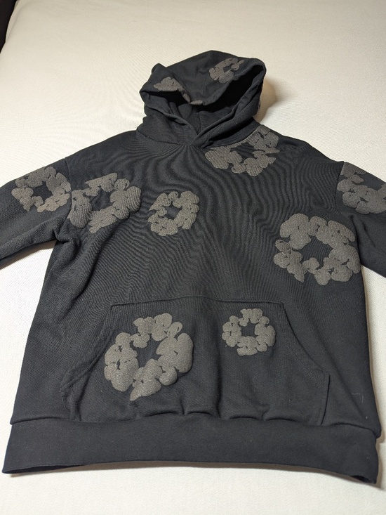 Denim Tears Other - Denim Tears Wreath-Print Hoodie - Size XLarge